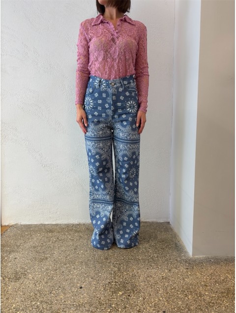 STUDIO 83 Badana Flare Pants Blue 