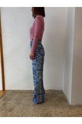 STUDIO 83 Badana Flare Pants Blue