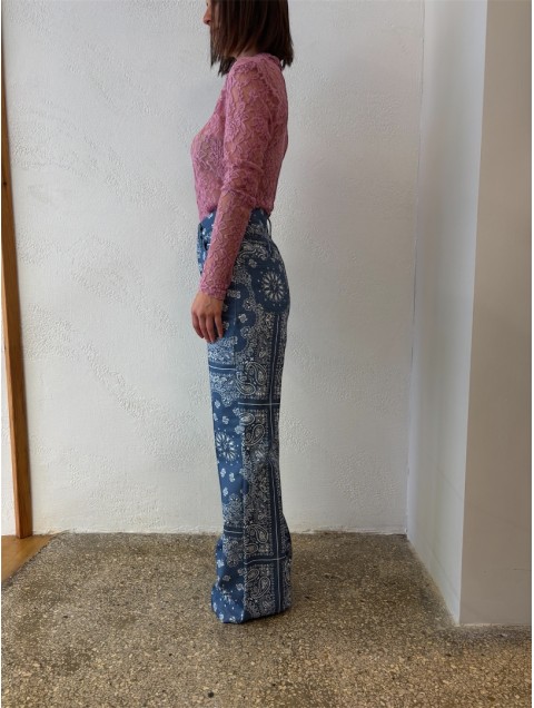 STUDIO 83 Badana Flare Pants Blue 