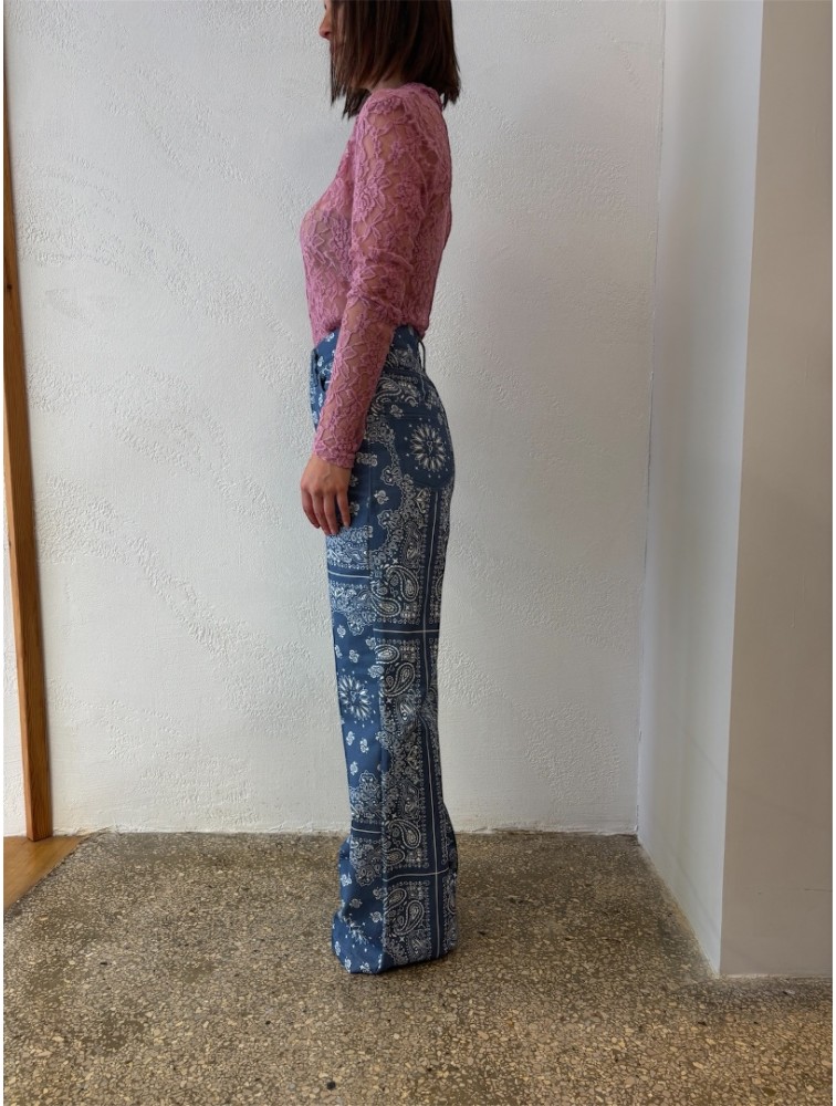 STUDIO 83 Badana Flare Pants Blue