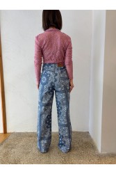 STUDIO 83 Badana Flare Pants Blue