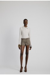 STUDIO 83 Rib Body Crema Κρεμ Τοπ