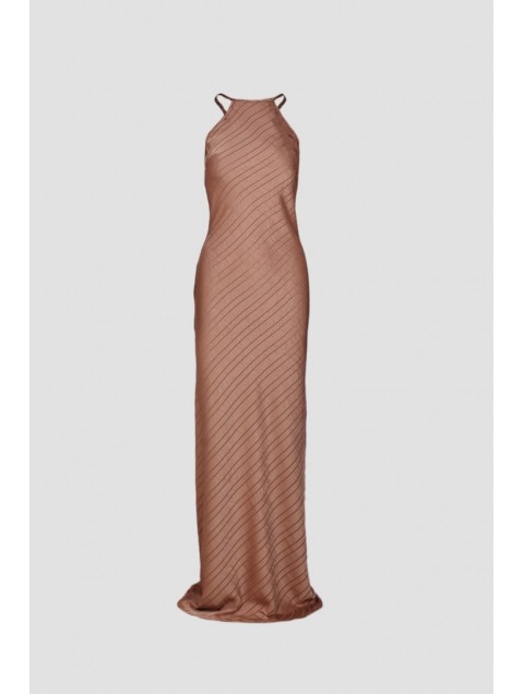 STUDIO 83 Backless Dusty Pink Dress Ροζ Φόρεμα