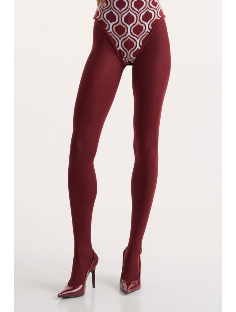 STUDIO 83 Bordeaux Pantyhose Μπορντώ Καλσόν