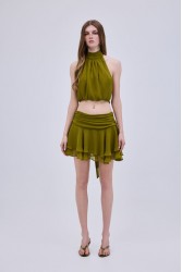 STUDIO 83 Capri Mini Skirt Olive