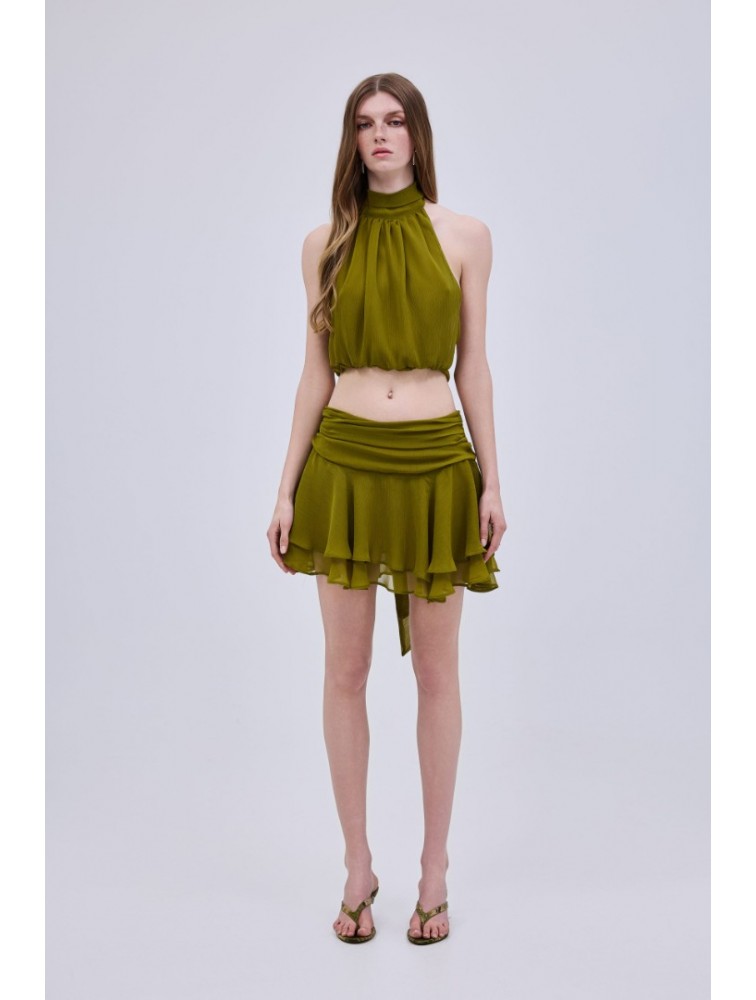 STUDIO 83 Capri Mini Skirt Olive