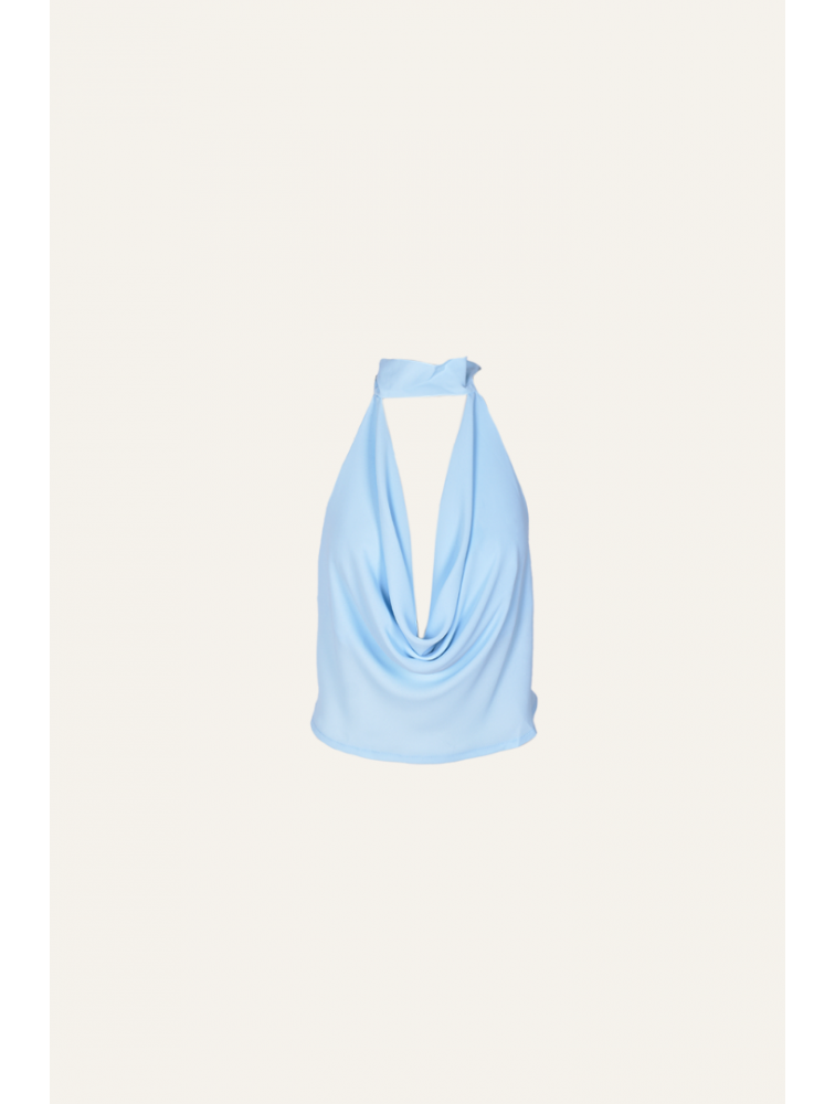 STUDIO 83 Chloe Top Blue Μπλε Τοπ