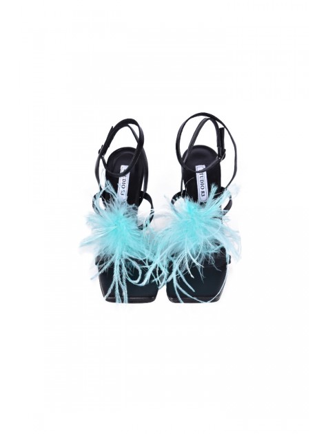 STUDIO 83 Feather heels Μίντ