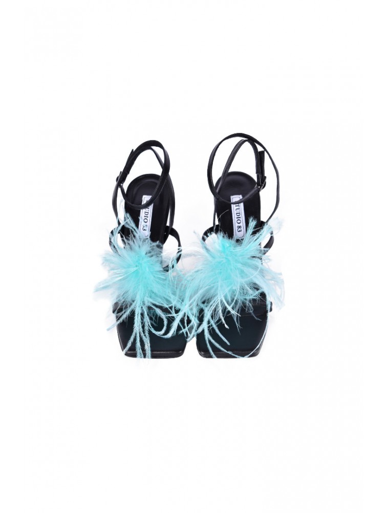 STUDIO 83 Feather heels Μίντ
