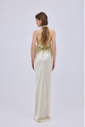 STUDIO 83 Halter Ivory Jasmine Dress