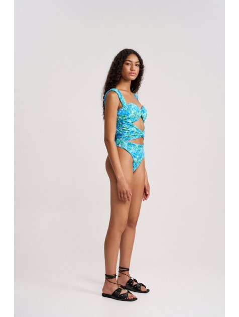 STUDIO 83 Judi One Piece Swimsuit Jardin Blue Ολόσωμο μαγιό μπλε STUDIO 83 Judi One Piece Swimsuit Jardin Blue Ολόσωμο μαγιό μπλε