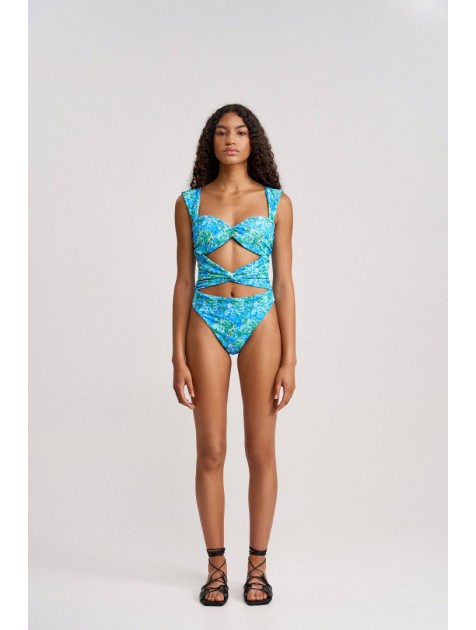STUDIO 83 Judi One Piece Swimsuit Jardin Blue Ολόσωμο μαγιό μπλε STUDIO 83 Judi One Piece Swimsuit Jardin Blue Ολόσωμο μαγιό μπλε