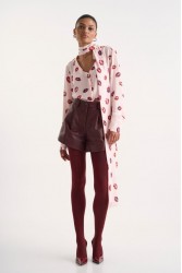 STUDIO 83 Kiss me Shirt Pink Ροζ Πουκάμισο