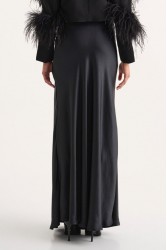 STUDIO 83 Laya Faux Leather Skirt Black Μαύρη Φούστα