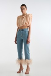 STUDIO 83 Lora Denim Feather Crema
