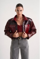 STUDIO 83 Loxley Jacket Bordeaux Μπορντώ Τζάκετ