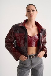 STUDIO 83 Loxley Jacket Bordeaux Μπορντώ Τζάκετ