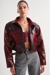 STUDIO 83 Loxley Jacket Bordeaux Μπορντώ Τζάκετ