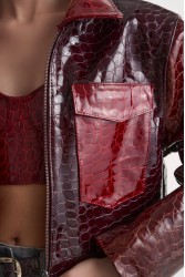 STUDIO 83 Loxley Jacket Bordeaux Μπορντώ Τζάκετ