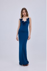 STUDIO 83 Maxi Hill Dress Petrol