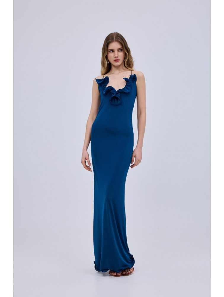STUDIO 83 Maxi Hill Dress Petrol