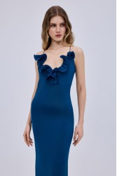 STUDIO 83 Maxi Hill Dress Petrol
