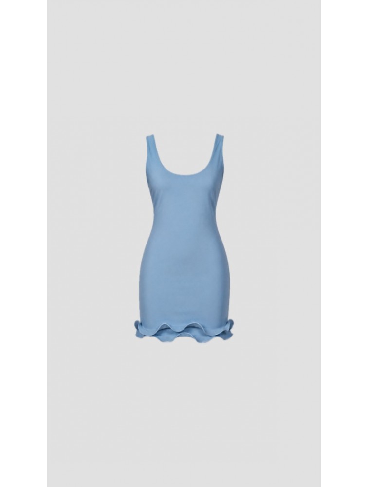 STUDIO 83 Mini Denim Blue Dress