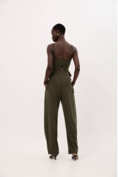 STUDIO 83 Noura Stripes Bustier Green Πράσινο Ριγέ Μπουστιέ