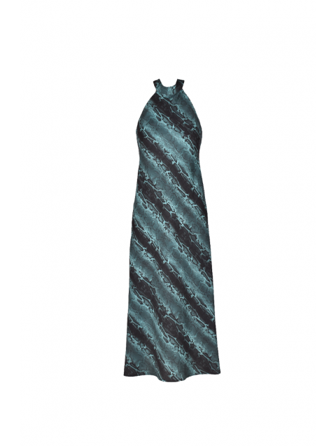 STUDIO 83 Reglan Dress Snake Petrol