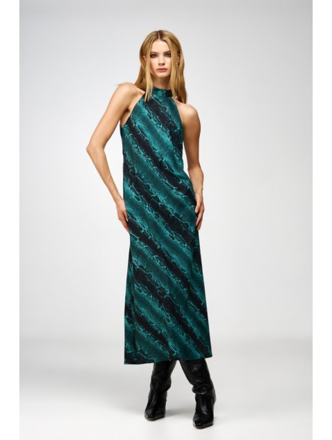 STUDIO 83 Reglan Dress Snake Petrol