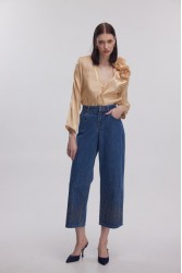 STUDIO 83 Sara Shirt Beige Μπεζ Πουκάμισο