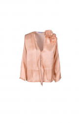 STUDIO 83 Sara Shirt Beige Μπεζ Πουκάμισο