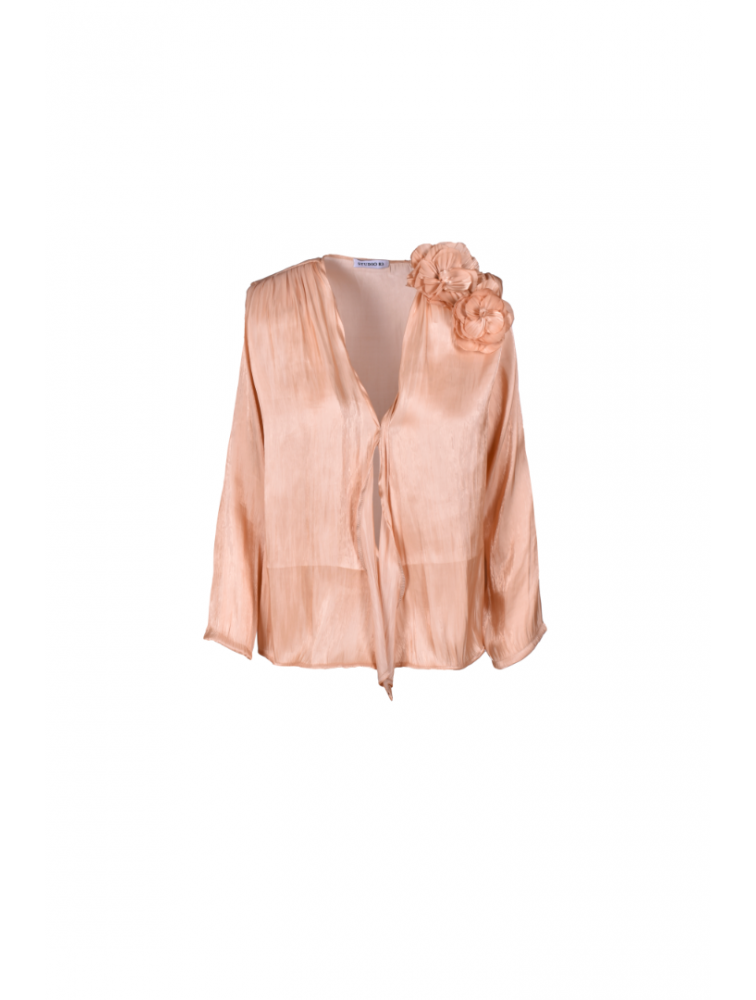 STUDIO 83 Sara Shirt Beige Μπεζ Πουκάμισο