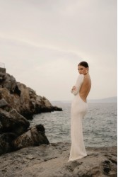 STUDIO 83 Sifnos White Maxi Dress Μάξι Λευκό Φόρεμα