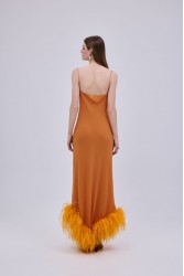 STUDIO 83 Starry Night Orange Dress