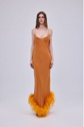 STUDIO 83 Starry Night Orange Dress