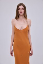 STUDIO 83 Starry Night Orange Dress