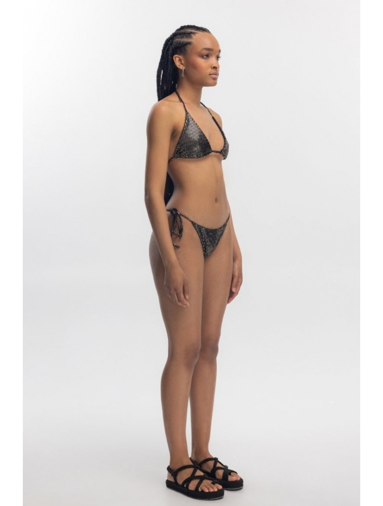 STUDIO 83 Tanned Gold Mirror Bikini Χρυσό Μαγιό