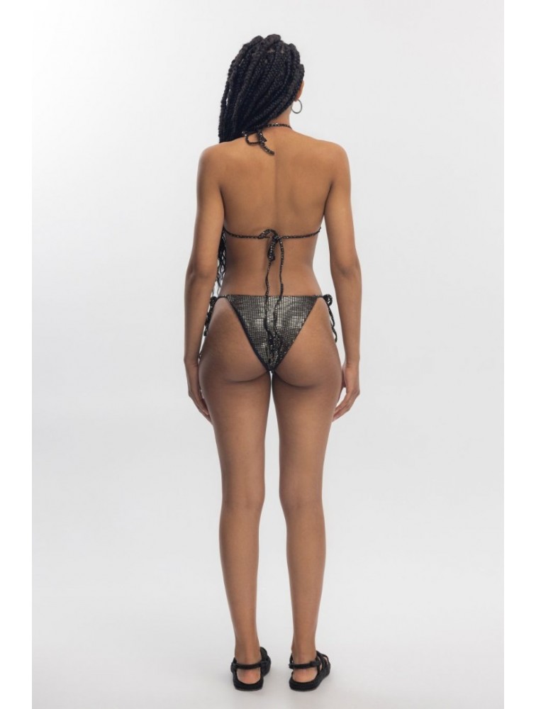 STUDIO 83 Tanned Gold Mirror Bikini Χρυσό Μαγιό