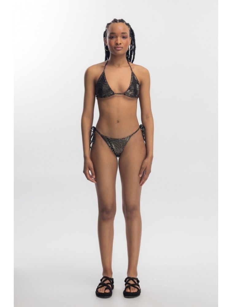 STUDIO 83 Tanned Gold Mirror Bikini Χρυσό Μαγιό
