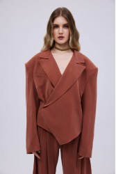 STUDIO 83 Twill Blazer Ecai