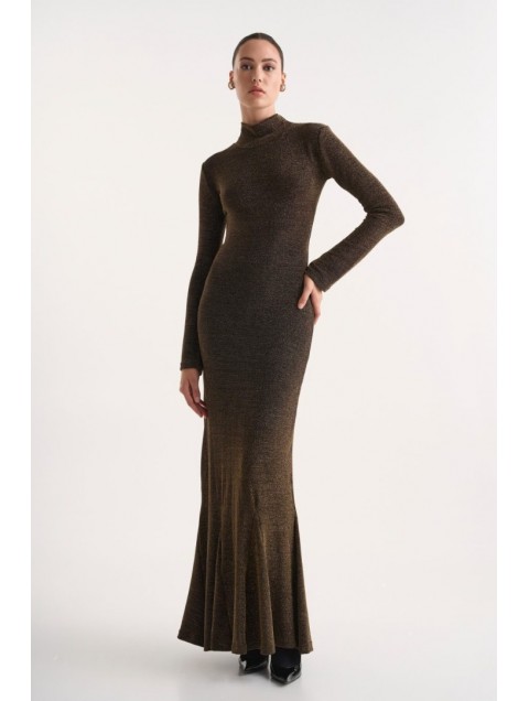 STUDIO 83 Vera Lurex Gold Dress STUDIO 83 Vera Lurex Gold Dress