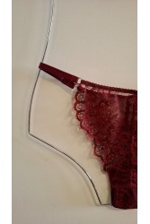 STUDIO 83 Triangle Bralet and Underwear Bordeaux