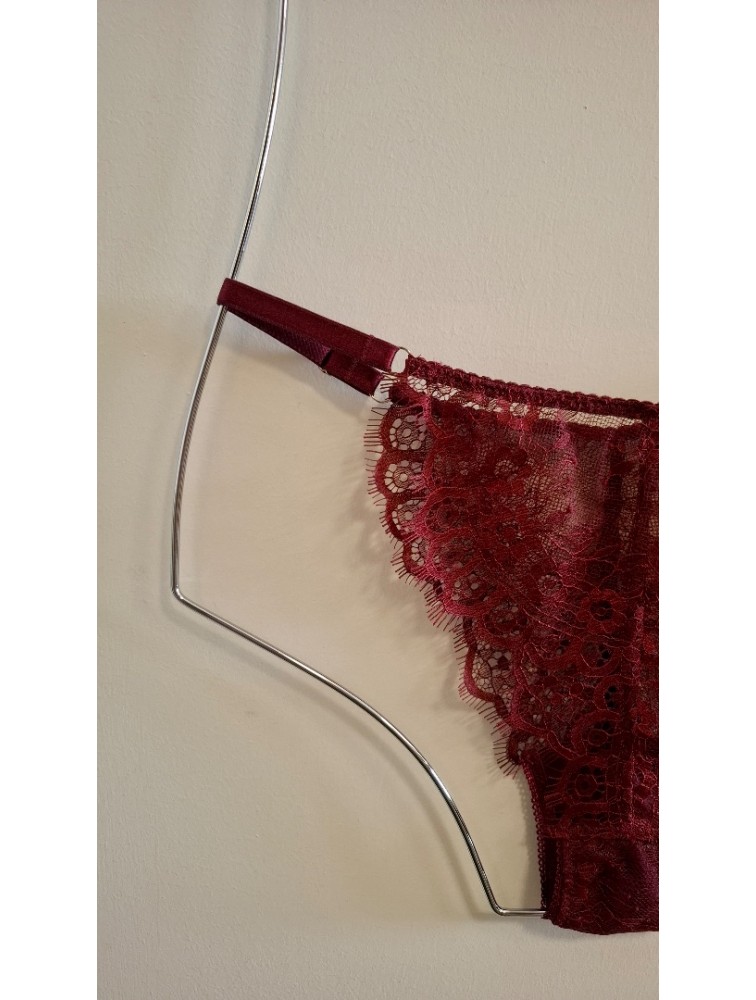 STUDIO 83 Triangle Bralet and Underwear Bordeaux