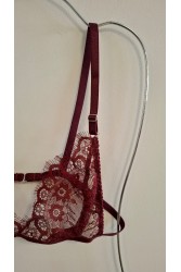 STUDIO 83 Triangle Bralet and Underwear Bordeaux
