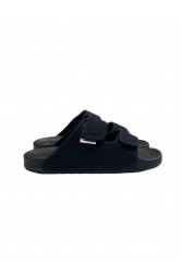 SUPERGA Black slides Μαύρες γυναικείες παντόφλες