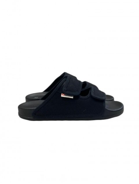 SUPERGA Black women's slides 