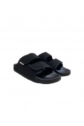 SUPERGA Black slides Μαύρες γυναικείες παντόφλες