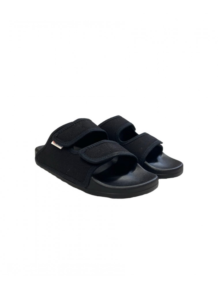 SUPERGA Black slides Μαύρες γυναικείες παντόφλες