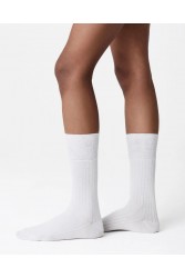 SWEDISH STOCKINGS 2 Pack Edna Cotton White Λευκές Βαμβακερές Κάλτσες